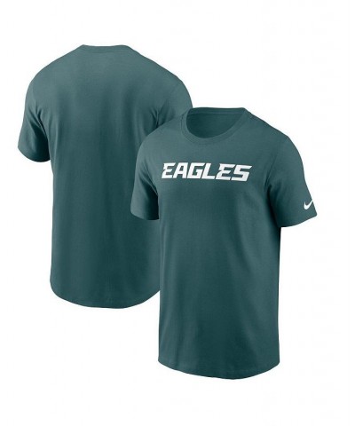 Men's Midnight Green Philadelphia Eagles Wordmark Essential T-shirt $18.45 T-Shirts