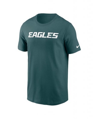 Men's Midnight Green Philadelphia Eagles Wordmark Essential T-shirt $18.45 T-Shirts