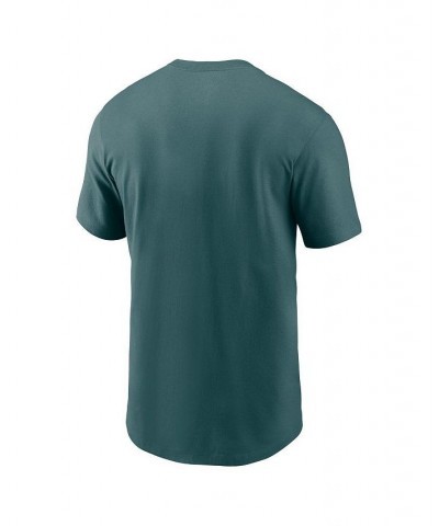 Men's Midnight Green Philadelphia Eagles Wordmark Essential T-shirt $18.45 T-Shirts