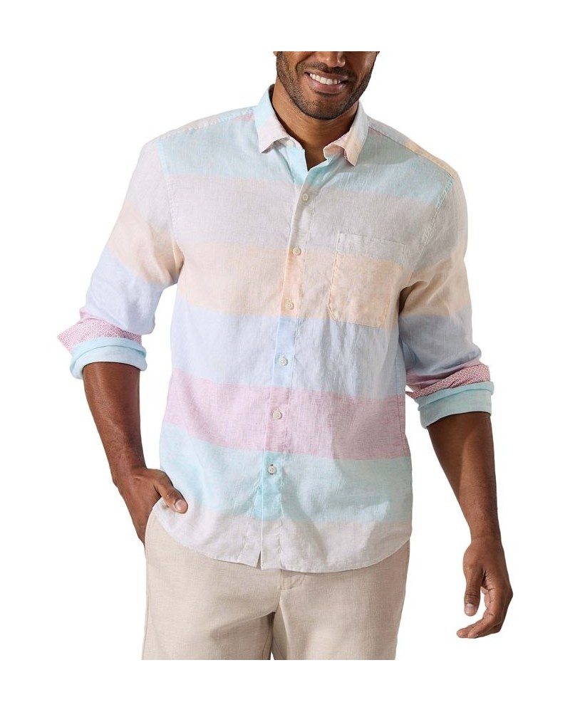 Men's Barbados Breeze Striped Shirt Purple $51.80 Shirts