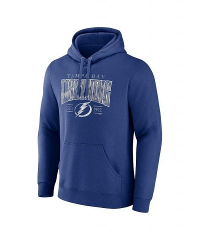 Men's Branded Blue Tampa Bay Lightning Dynasty Pullover Hoodie $30.15 Sweatshirt