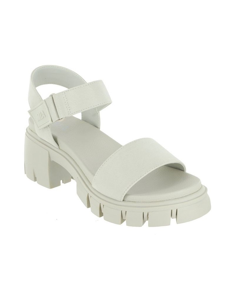 Women's Skyler Round Toe Sandal Ivory/Cream $41.40 Shoes