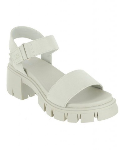 Women's Skyler Round Toe Sandal Ivory/Cream $41.40 Shoes