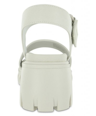 Women's Skyler Round Toe Sandal Ivory/Cream $41.40 Shoes