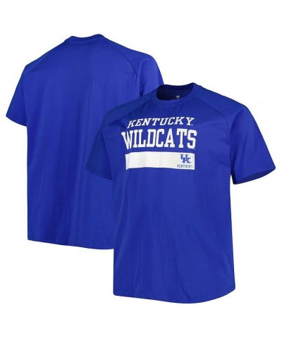 Men's Royal Kentucky Wildcats Big and Tall Raglan T-shirt $20.25 T-Shirts