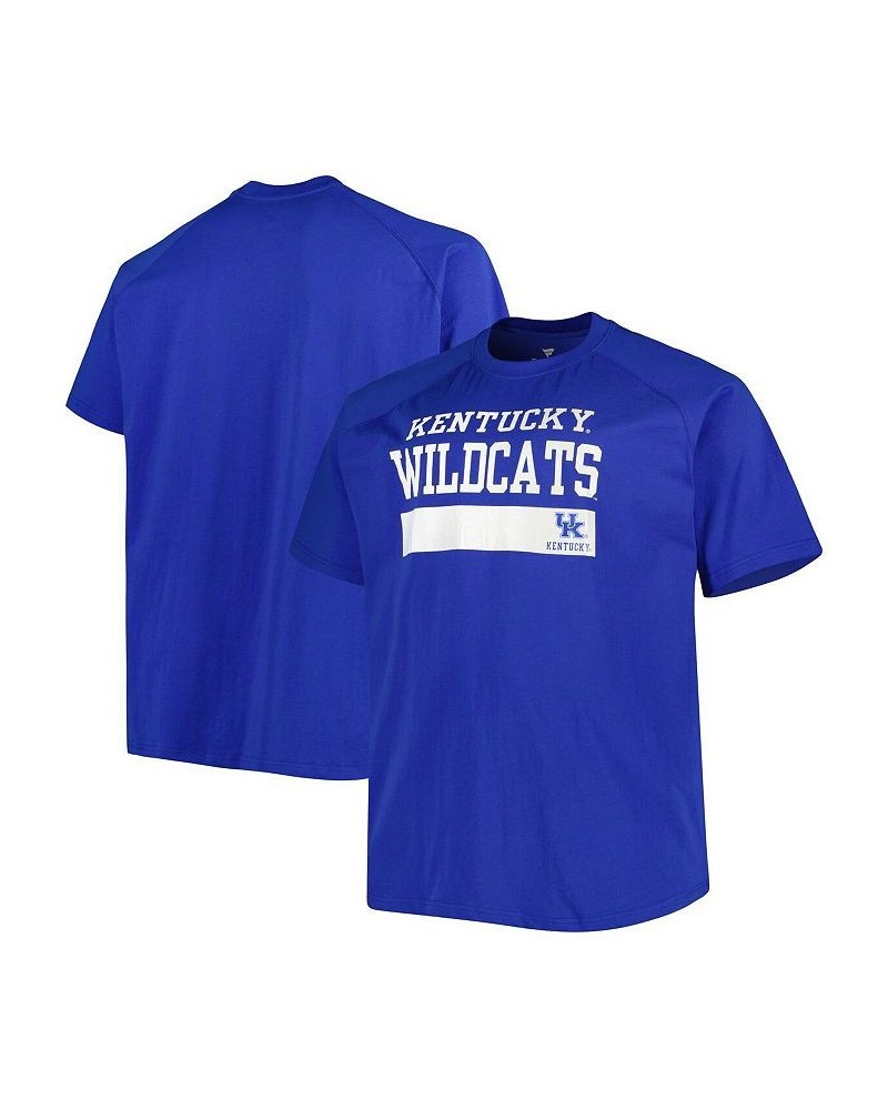 Men's Royal Kentucky Wildcats Big and Tall Raglan T-shirt $20.25 T-Shirts