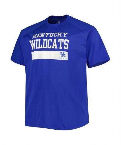 Men's Royal Kentucky Wildcats Big and Tall Raglan T-shirt $20.25 T-Shirts