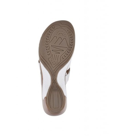 Women's Valora Clog Slide Sandals White $31.60 Shoes