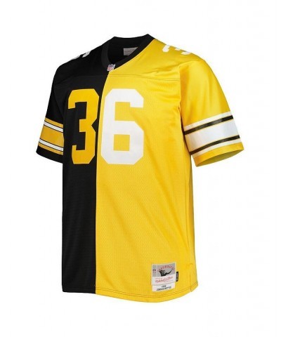 Men's Jerome Bettis Black and Gold Pittsburgh Steelers Big and Tall Split Legacy Retired Player Replica Jersey $78.00 Jersey