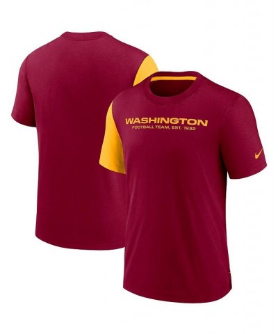 Men's Burgundy, Gold Washington Football Team Pop Performance T-shirt $28.99 T-Shirts