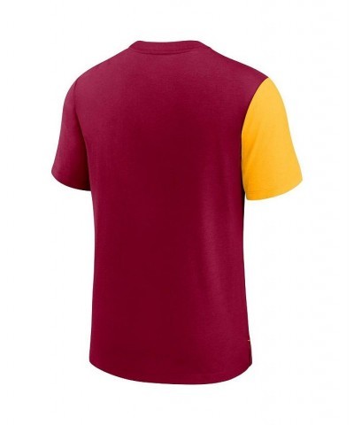 Men's Burgundy, Gold Washington Football Team Pop Performance T-shirt $28.99 T-Shirts