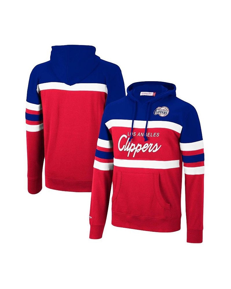 Men's Royal, Red LA Clippers Head Coach Pullover Hoodie $48.75 Sweatshirt