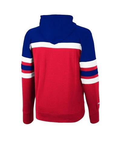 Men's Royal, Red LA Clippers Head Coach Pullover Hoodie $48.75 Sweatshirt