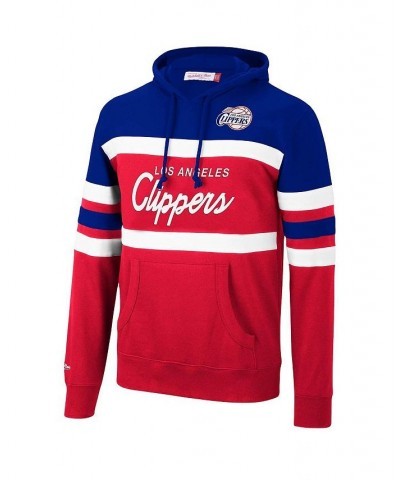 Men's Royal, Red LA Clippers Head Coach Pullover Hoodie $48.75 Sweatshirt