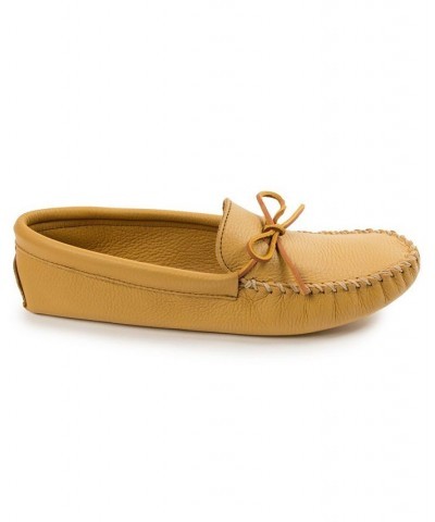 Men's Deerskin Leather Softsole Moccasin Loafers Tan/Beige $45.58 Shoes