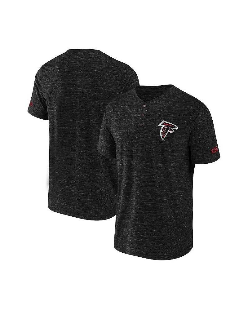 Men's NFL x Darius Rucker Collection by Black Atlanta Falcons Slub Henley T-shirt $18.80 T-Shirts