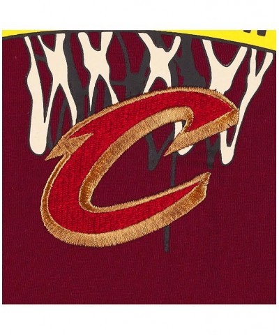 Men's Wine Cleveland Cavaliers Tim Backboard T-shirt $18.92 T-Shirts