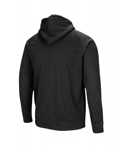 Men's Black Army Black Knights Blackout 3.0 Tonal Raglan Full-Zip Hoodie $36.75 Sweatshirt