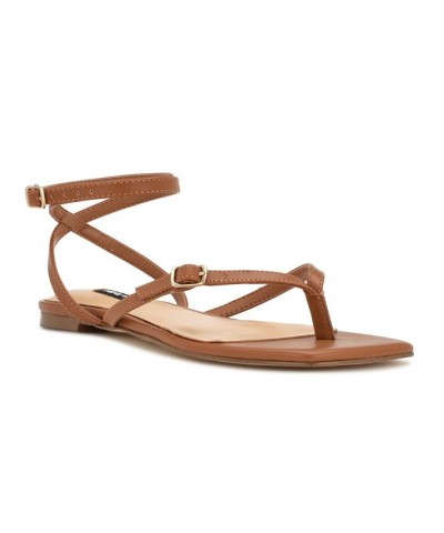 Women's Nelson Casual Ankle Wrap Flat Sandals PD03 $35.88 Shoes