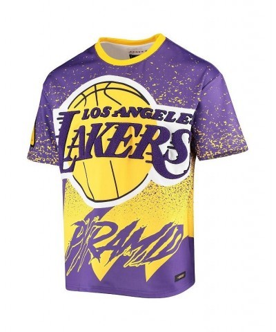 Men's Gold Los Angeles Lakers Sublimated T-shirt $24.20 T-Shirts