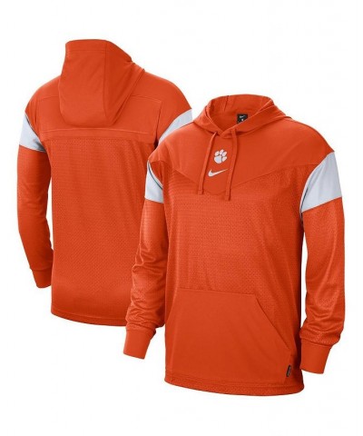 Men's Orange Clemson Tigers Sideline Jersey Pullover Hoodie $42.50 Sweatshirt