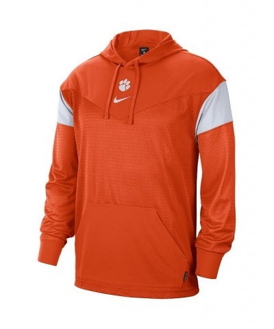 Men's Orange Clemson Tigers Sideline Jersey Pullover Hoodie $42.50 Sweatshirt