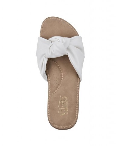 Women's Fanciful Slide Comfort Sandal White $24.19 Shoes