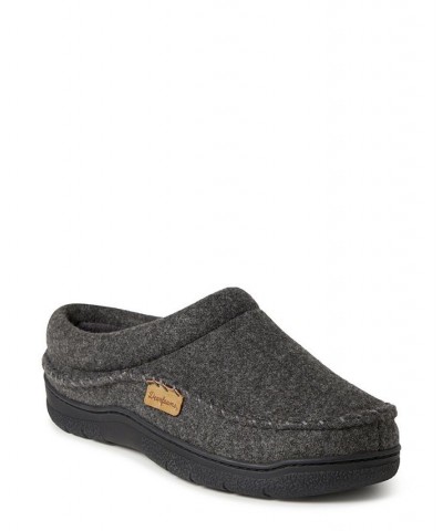 Men's Thompson Wool Blend Clog with Whipstitch Slippers Gray $32.40 Shoes