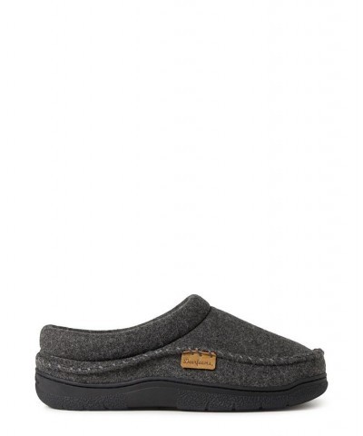 Men's Thompson Wool Blend Clog with Whipstitch Slippers Gray $32.40 Shoes