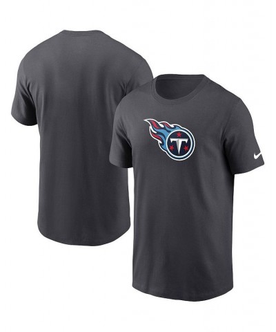Men's Charcoal Tennessee Titans Primary Logo T-shirt $20.25 T-Shirts