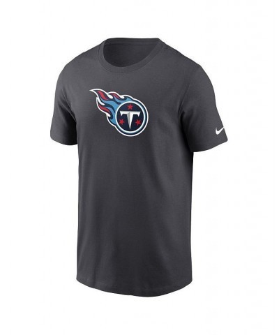 Men's Charcoal Tennessee Titans Primary Logo T-shirt $20.25 T-Shirts