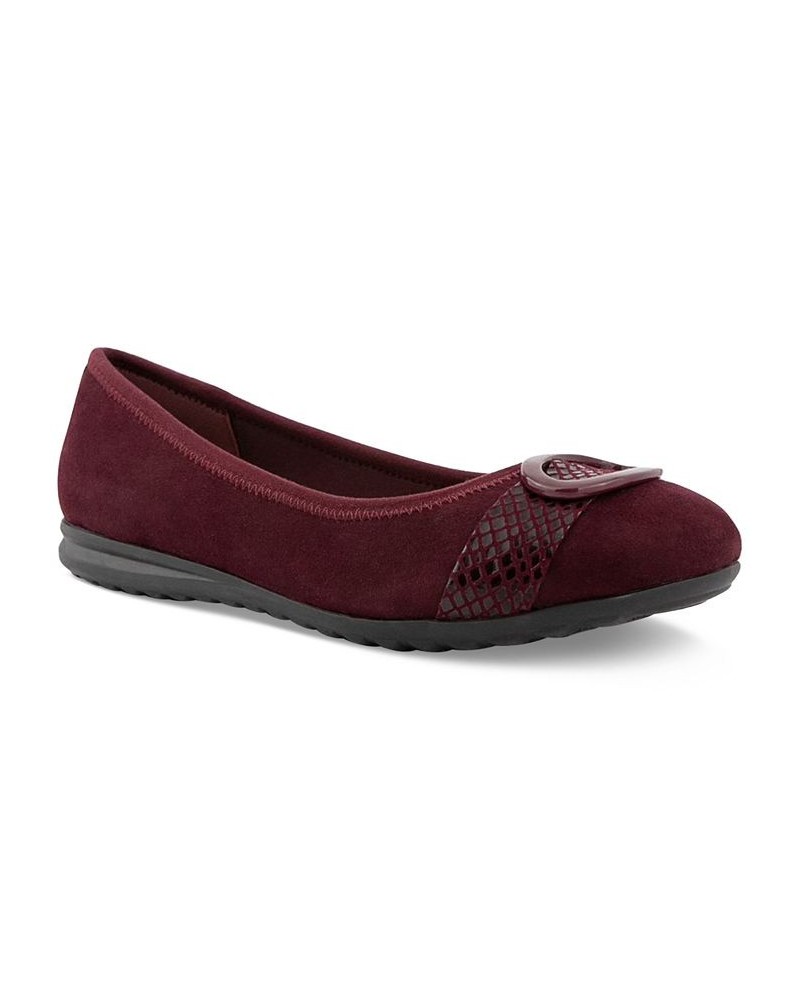 Women's Tashelle Flats Purple $34.06 Shoes