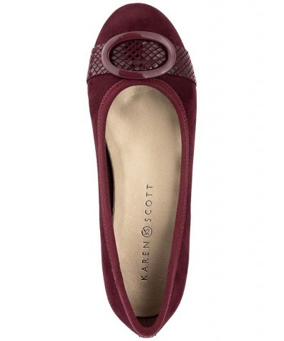 Women's Tashelle Flats Purple $34.06 Shoes