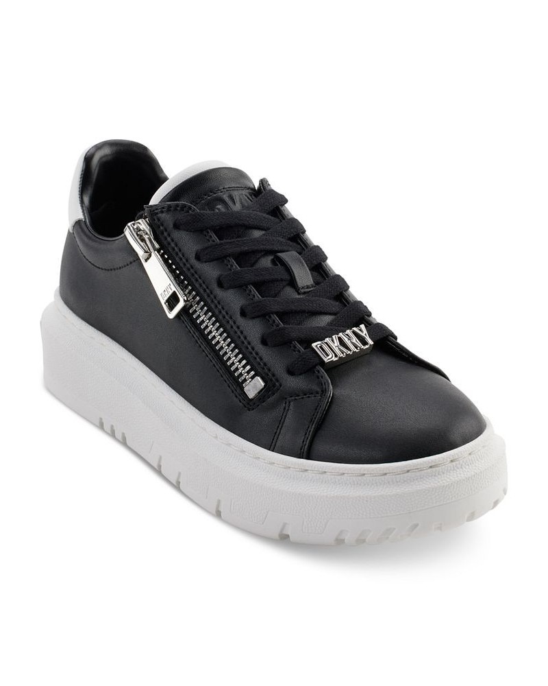 Women's Matti Lace-Up Zip Sneakers PD02 $61.92 Shoes