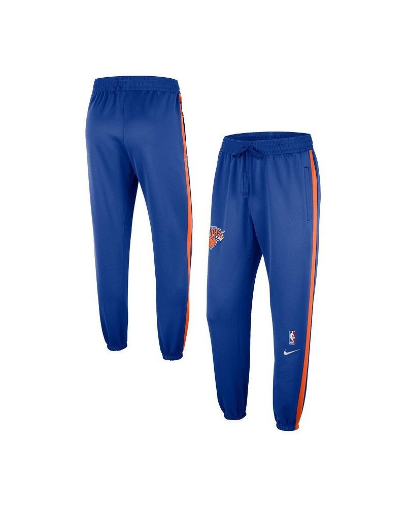 Men's Blue New York Knicks Authentic Showtime Performance Pants $37.72 Pants