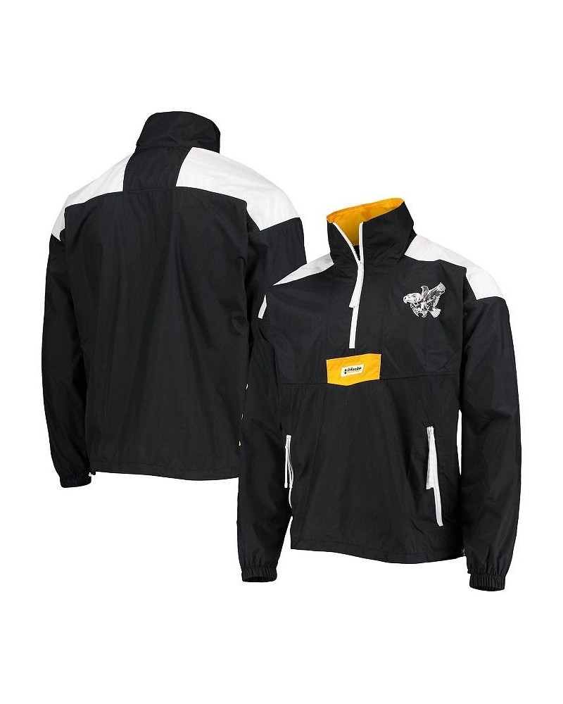 Men's Black Iowa Hawkeyes Santa Ana Anorak Quarter-Zip Jacket $37.20 Jackets