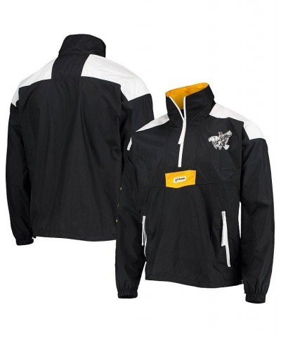 Men's Black Iowa Hawkeyes Santa Ana Anorak Quarter-Zip Jacket $37.20 Jackets