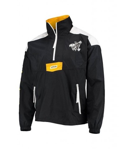 Men's Black Iowa Hawkeyes Santa Ana Anorak Quarter-Zip Jacket $37.20 Jackets