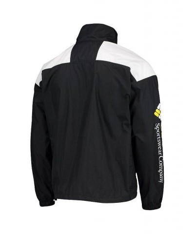 Men's Black Iowa Hawkeyes Santa Ana Anorak Quarter-Zip Jacket $37.20 Jackets