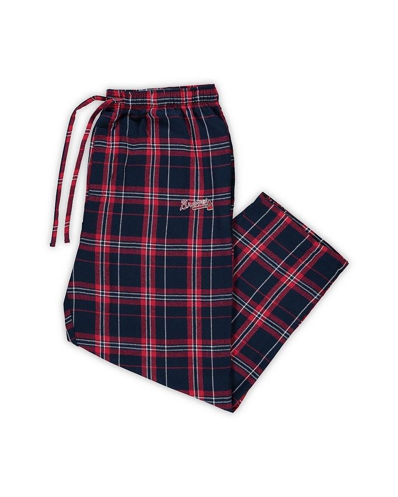 Men's Navy and Red Atlanta Braves Big and Tall Flannel Pants $26.49 Pajama