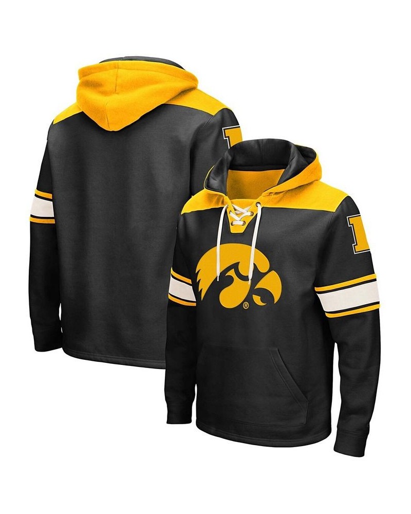 Men's Black Iowa Hawkeyes 2.0 Lace-Up Pullover Hoodie $40.49 Sweatshirt