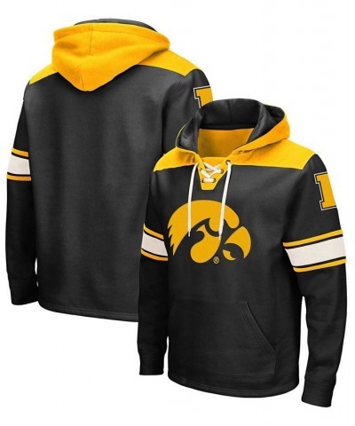 Men's Black Iowa Hawkeyes 2.0 Lace-Up Pullover Hoodie $40.49 Sweatshirt