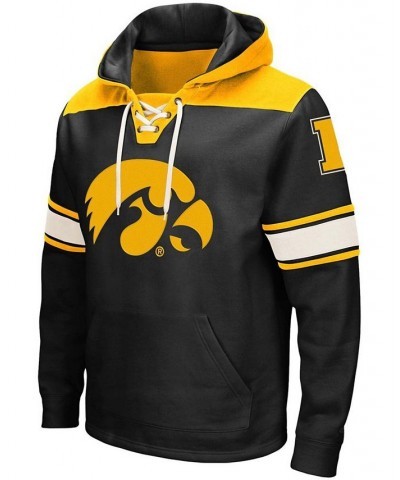 Men's Black Iowa Hawkeyes 2.0 Lace-Up Pullover Hoodie $40.49 Sweatshirt