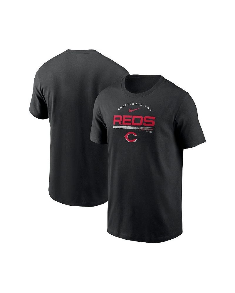 Men's Black Cincinnati Reds Team Engineered Performance T-shirt $29.99 T-Shirts