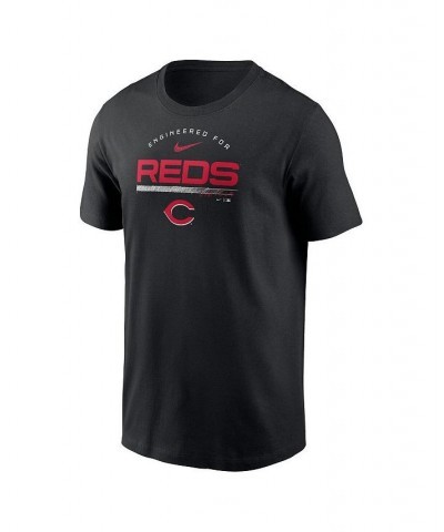 Men's Black Cincinnati Reds Team Engineered Performance T-shirt $29.99 T-Shirts