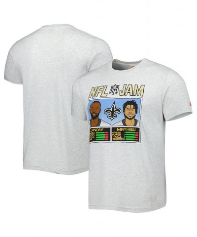 Men's Jarvis Landry and Tyrann Mathieu Heather Gray New Orleans Saints NFL Jam Tri-Blend T-shirt $28.31 T-Shirts