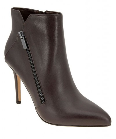 Women's Houston Pointy Toe Bootie Brown $46.19 Shoes