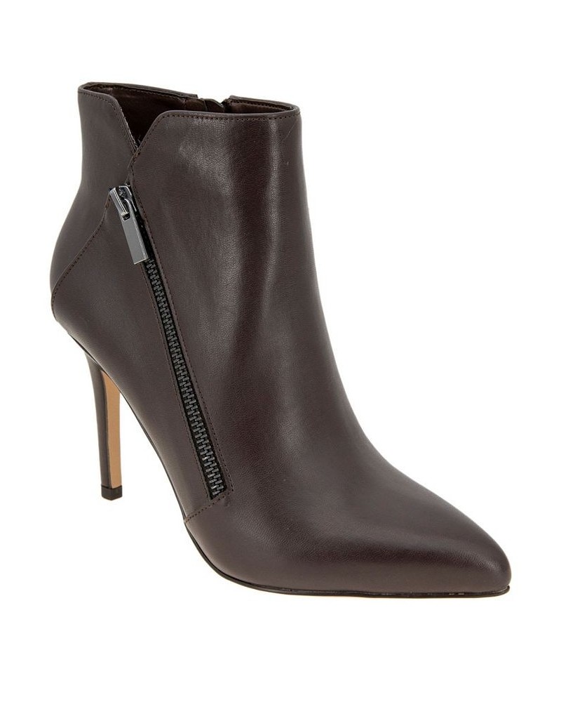 Women's Houston Pointy Toe Bootie Brown $46.19 Shoes