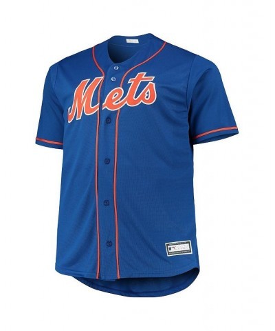 Men's Francisco Lindor Royal New York Mets Big and Tall Replica Player Jersey $55.90 Jersey