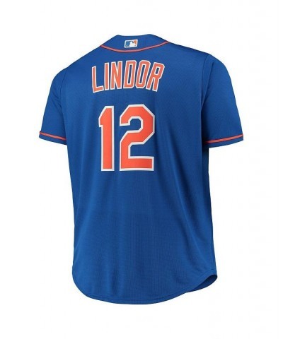 Men's Francisco Lindor Royal New York Mets Big and Tall Replica Player Jersey $55.90 Jersey